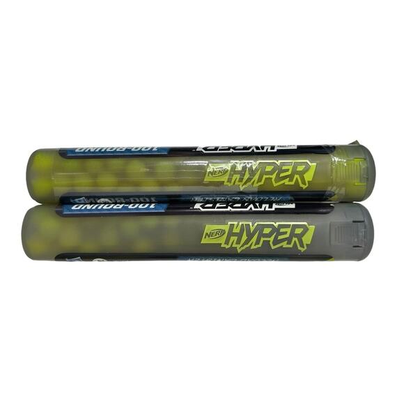 Nerf Hyper Siege-50 Pump-Action Toy Gun Blaster & 2 Reload Canister w/Rounds - Picture 12 of 12